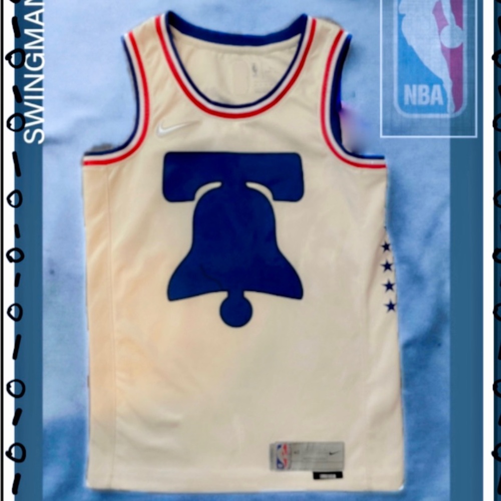 2021 Philadelphia 76ers Earned City Edition Swingman Jersey sz L